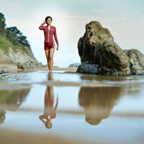 Horizonia Yulex® Jacket ― Red - WALLIEN