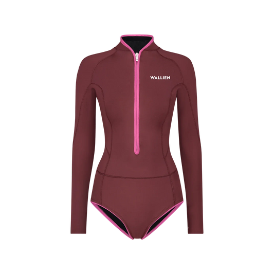 Horizonia Yulex® Springsuit Wetsuit ― Red - WALLIEN