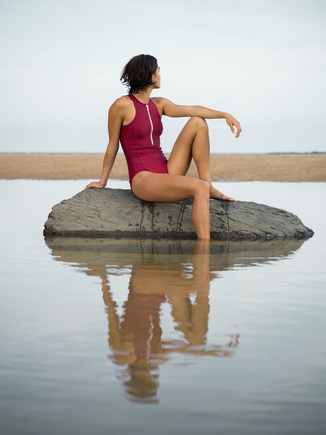 Yemaya One Piece Swimsuit ― Red - WALLIEN
