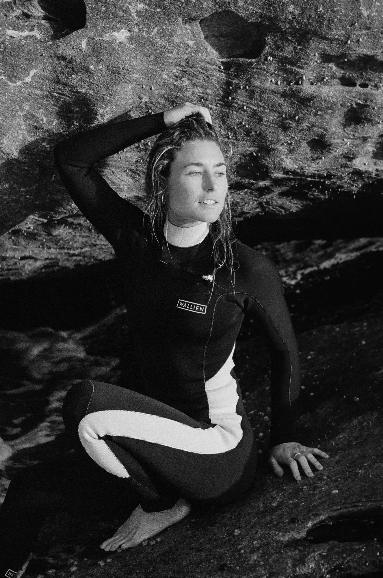 Nikki van Dijk Wetsuit (3/2) - Retro Monochrome - WALLIEN Australia